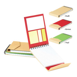 Renkli Yapışkanlı Notluk ( 9 x 14 cm )