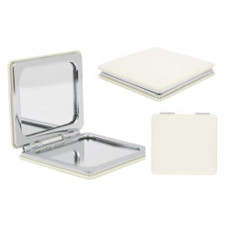 Kare Suni Deri Cep Aynası