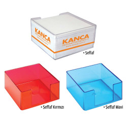 Şeffaf Küp Kağıtlık