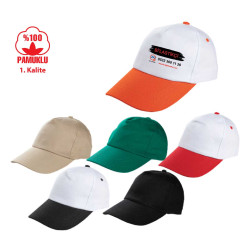Yerli Üretim Pamuklu Şapka
